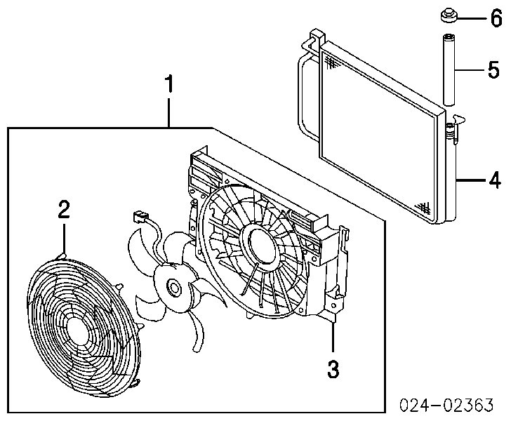 64536914216 BMW chłodnica klimatyzacji