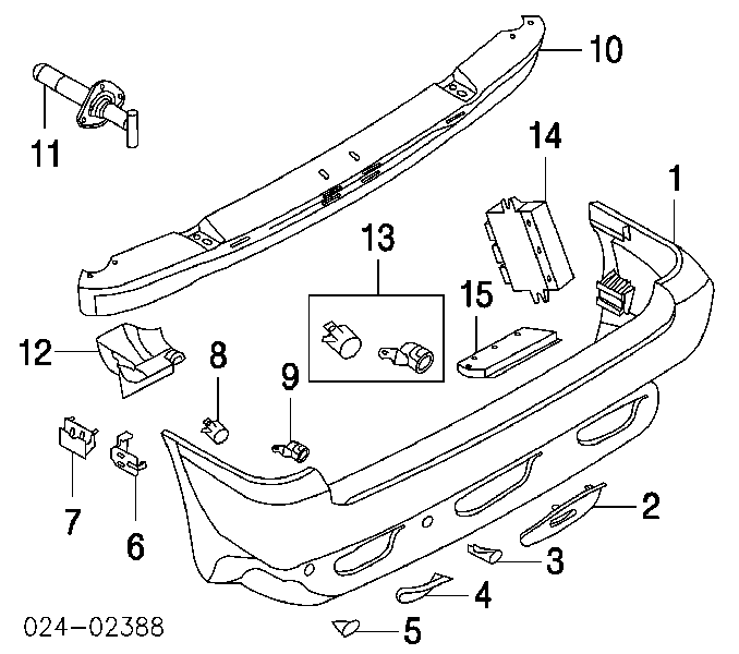 6PX358141131 HELLA czujnik parkowania tylny