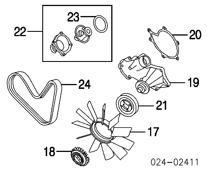 11281432724 BMW pas napędowy mechanizmów