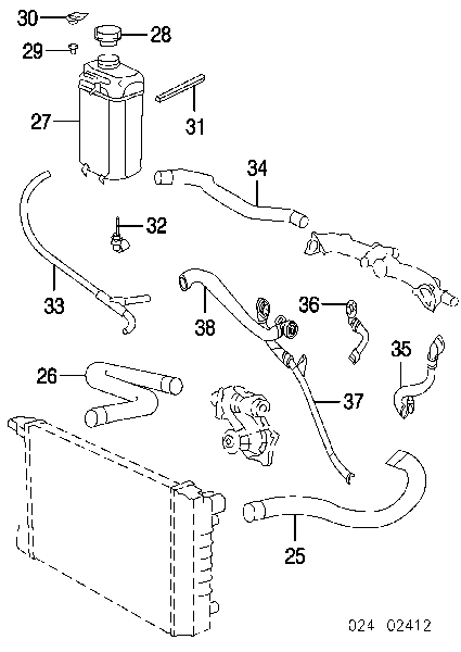 Przewód (króciec) chłodnicy górny 053266 Gates