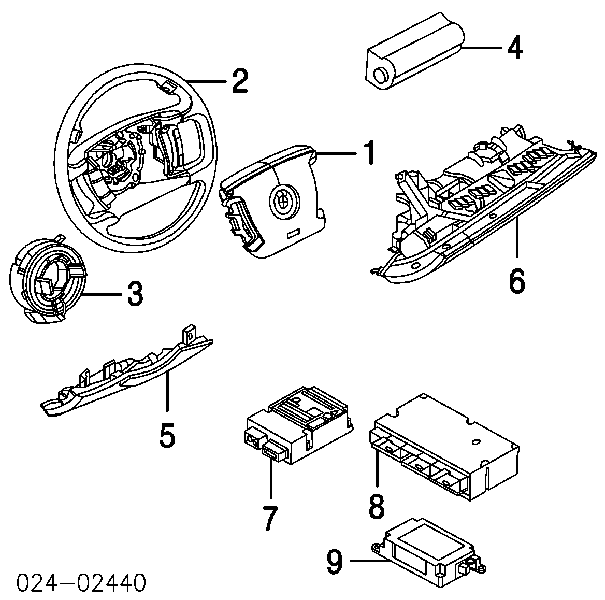 65776922144 BMW sterownik poduszki bezpieczeństwa