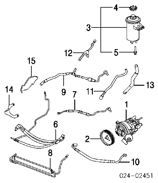 Chłodnica wspomagania hydraulicznego 17217559964 BMW