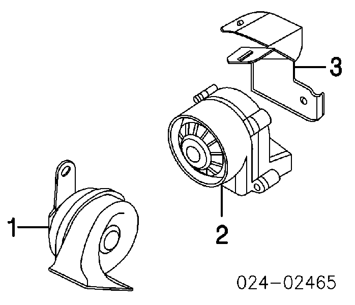 Sygnał dźwiękowy (klakson) do BMW 7  E65, E66, E67