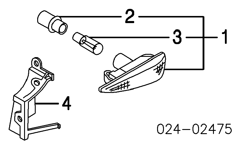 63136911368 BMW powtarzacz kierunkowskazu na błotniku prawy