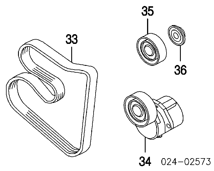 1004583 Ford pas napędowy mechanizmów