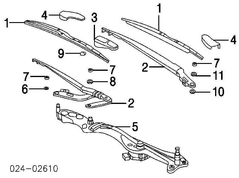 Mechanizm wycieraczek BMW 7 sedana (E65, E66, E67) (2001 - 2008) cena, od 123,51 USD