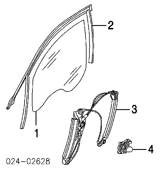 51337138861 BMW mechanizm podnoszenia szyby drzwi przednich lewych