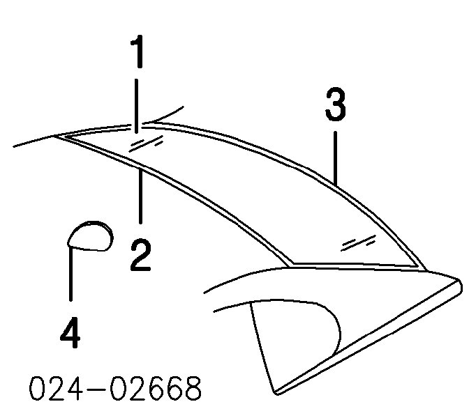 Szyba tylna GS1405D21X Sekurit