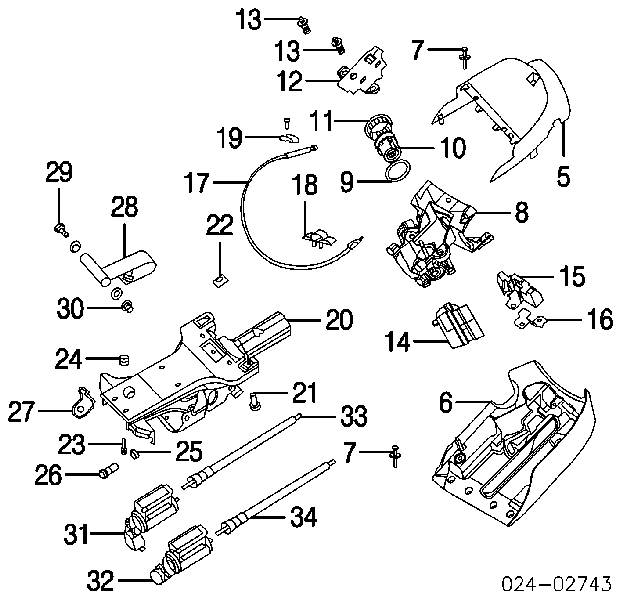 Zatrzask (zatrzask) przewodu A0009956044 Mercedes