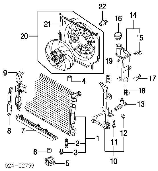 50267016 HB Autoelektrik spinka mocowania atrapy chłodnicy