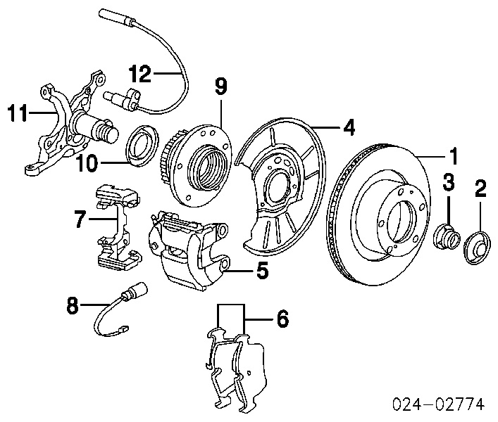 34116761244 BMW klocki hamulcowe przednie tarczowe