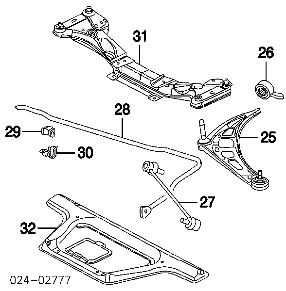 Korpus osi przedniej do BMW 3 (E46)