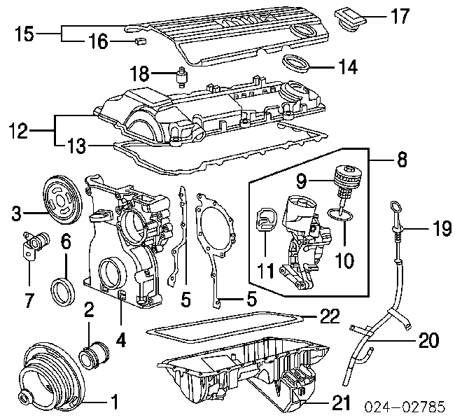 Uszczelka adaptera filtra oleju do BMW 5 (E39)