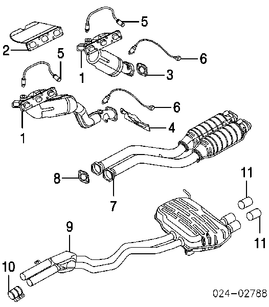 Sonda lambda czujnik tlenu po katalizatorze do BMW 7 (E38)