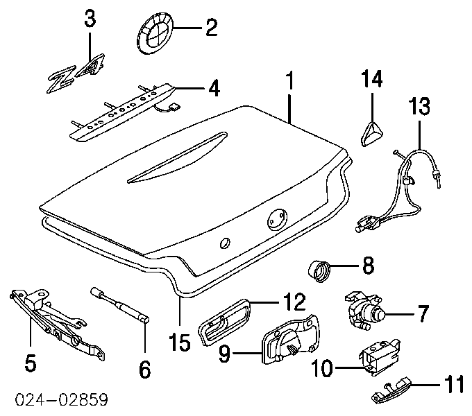 Emblemat na maskę do BMW X1 (E84)