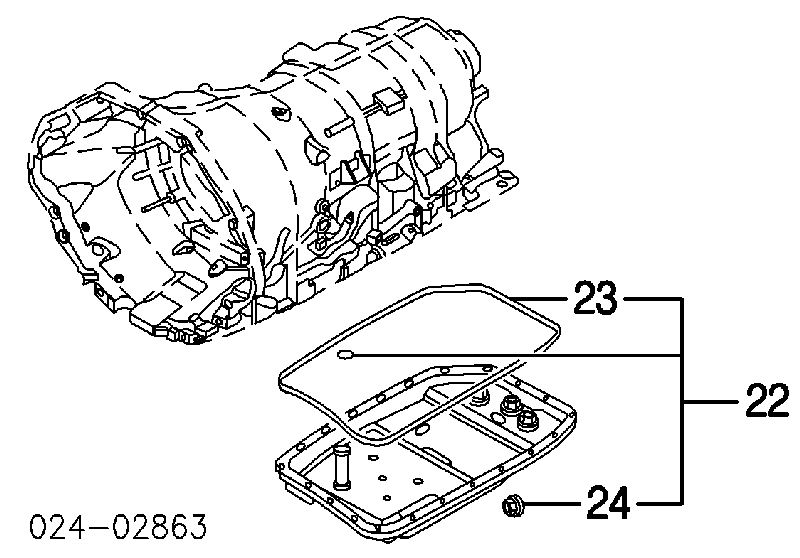 Miska automatycznej skrzyni biegów 24117552108 BMW