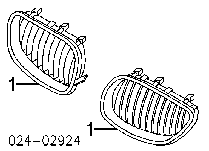 51137065702 BMW Atrapa chłodnicy prawa