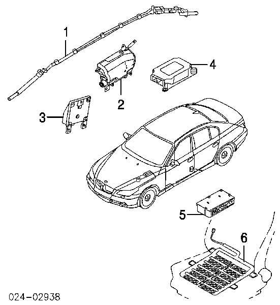 Sterownik poduszki bezpieczeństwa do BMW 5 (E61)