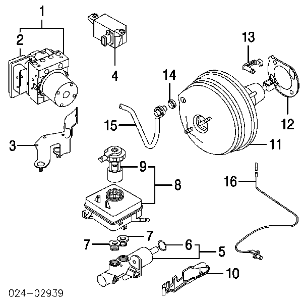 34336766595 BMW wzmacniacz próżniowy hamulców