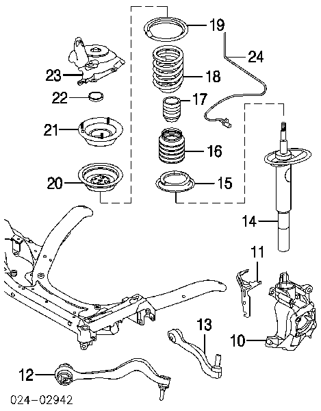 6775058 BMW amortyzator przedni prawy