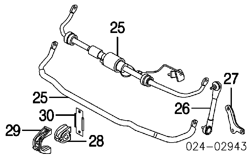 Tuleja stabilizatora przedniego do BMW 5 (E61)