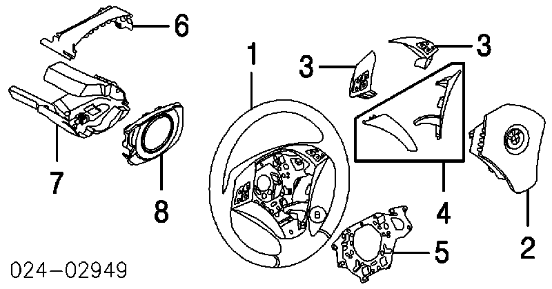 61316983295 BMW zespół przełączników pod kierownicą