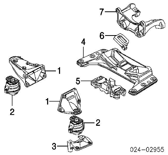 22116761089 BMW poduszka (podpora silnika lewa)