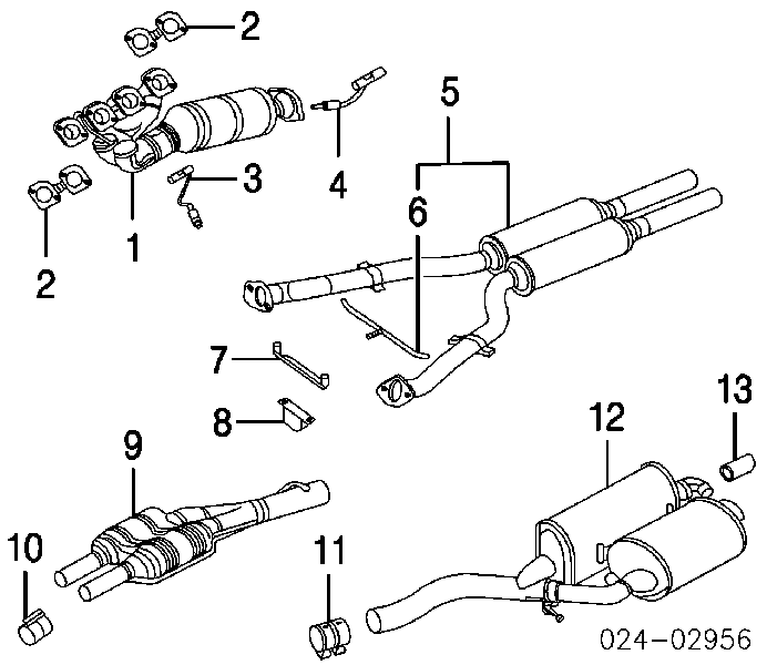 Uszczelka kolektora wydechowego do BMW 7 (E32)