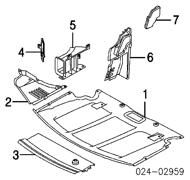 Osłona silnika, miski (przedziału silnika) do BMW 5 (E60)