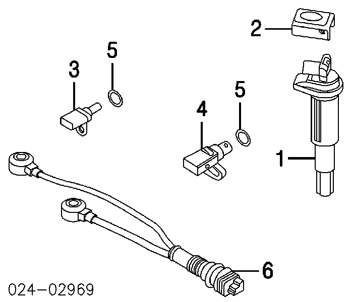 Czujnik stukowy (czujnik spalania stukowego) 0261231113 Bosch