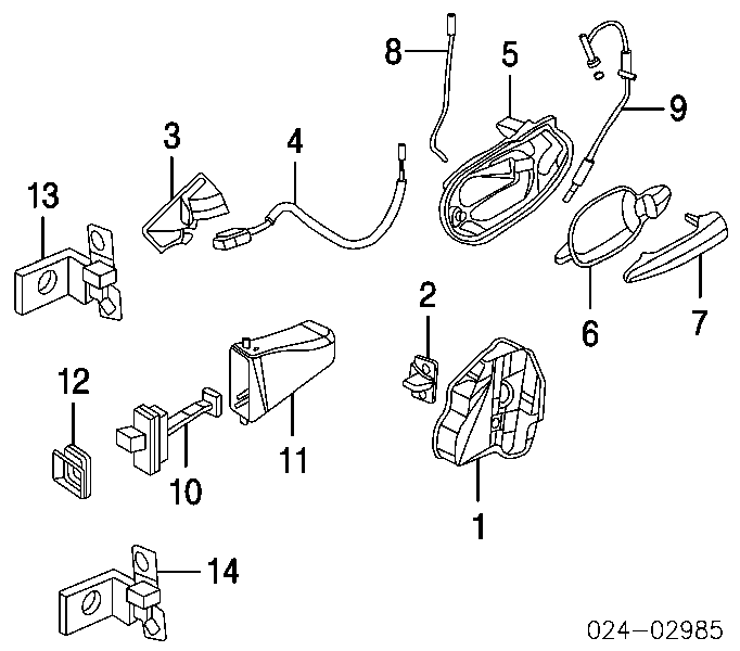 Zawias drzwi przednich lewych 41517176847 BMW