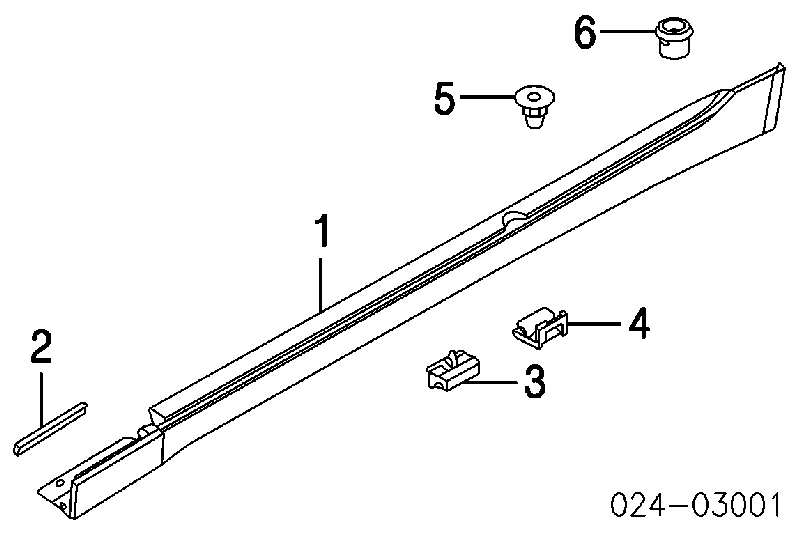 Spinka mocowania nakładek progów do BMW 1 (E81, E87)