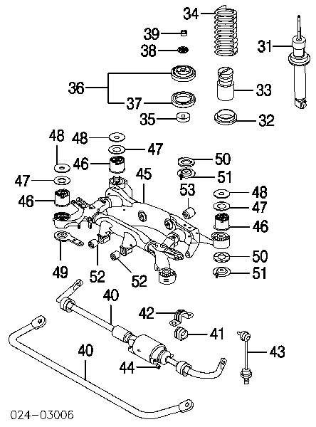 Amortyzator tylny do BMW 5 (E60)