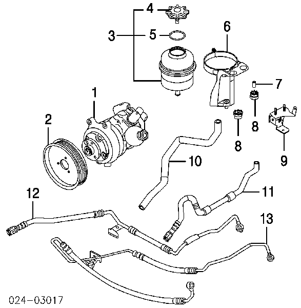 Uszczelka korka zbiornika wyrównawczego do BMW 3 (E36)