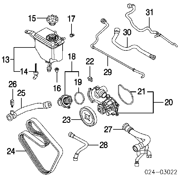 Uszczelka termostatu do BMW 7 (G11, G12)