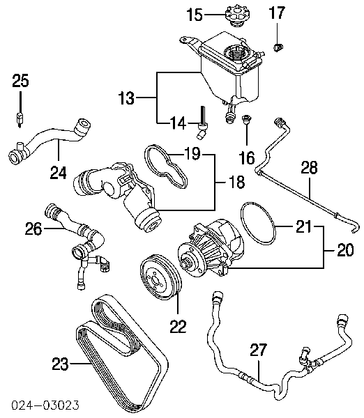 11281437475 BMW pas napędowy mechanizmów