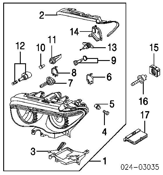 6916097 BMW Żarówka oświetlenia wnętrza/kabiny