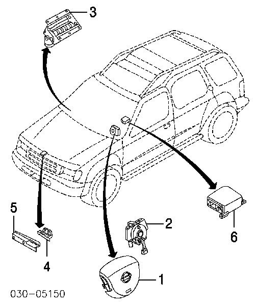 Poduszka powietrzna (Airbag) kierowcy Nissan Murano (Z50)