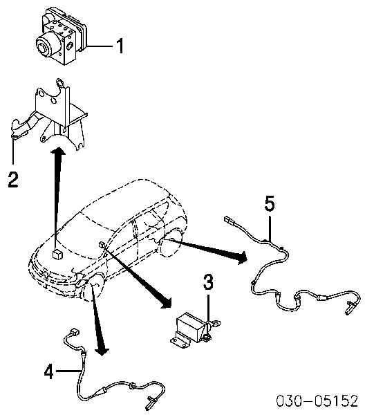 Czujnik ABS tylny lewy 75E1123 JPN