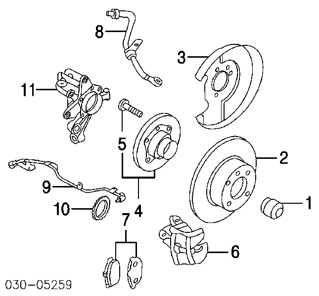 0986479C60 Bosch tarcza hamulcowa tylna