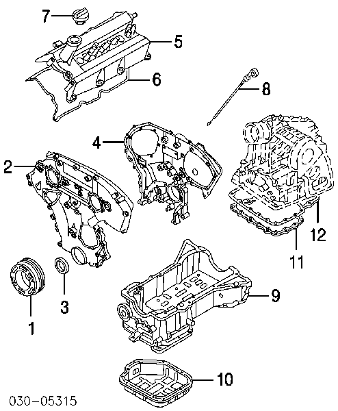 Pokrywa zaworowa prawa BPZNS001 NTY