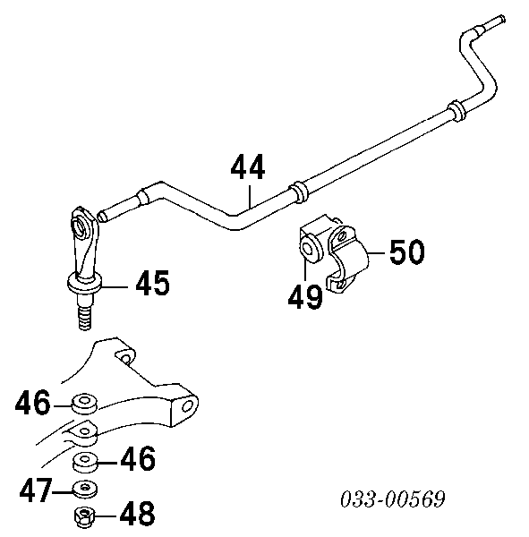 Łącznik stabilizatora tylnego Ford 1054209 cena, od 9,74 USD