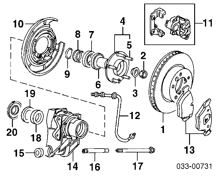 MXD2750AA Jaguar okładziny (klocki do hamulców tarczowych tylne)