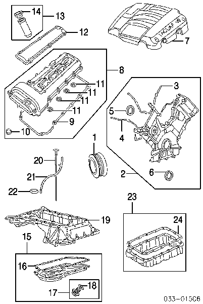 JZH100062 Jaguar korek miski olejowej silnika