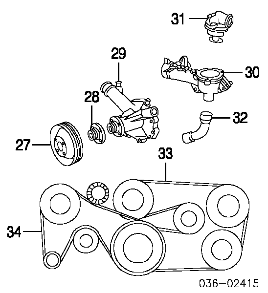 078903137BC VAG pas napędowy mechanizmów