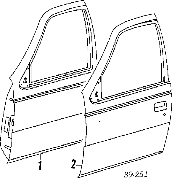 Drzwi przednie prawe do Peugeot 405 II 4B