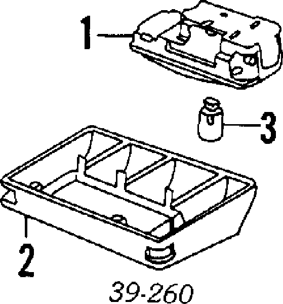 Lampka oświetlenia kabiny Peugeot 405 1 (15E)