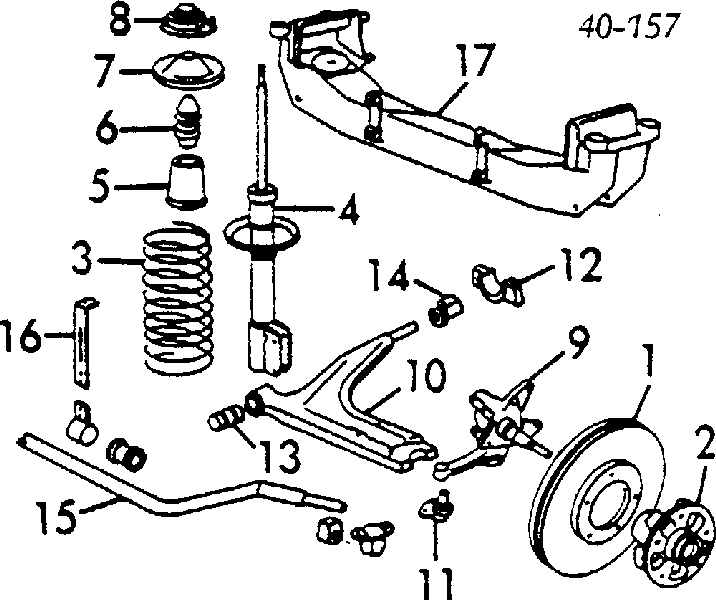 171407182D Porsche silentblock przedniego wahacza dolnego