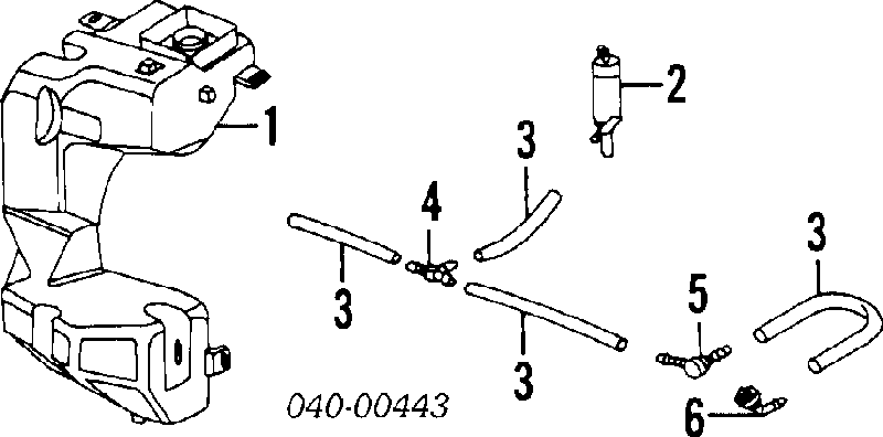 Trójnik układu spryskiwacza szyby 113955975B VAG/Audi