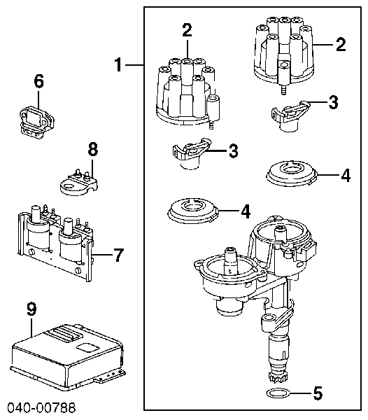 Palec rozdzielacza zapłonu XR210 QUINTON HAZELL